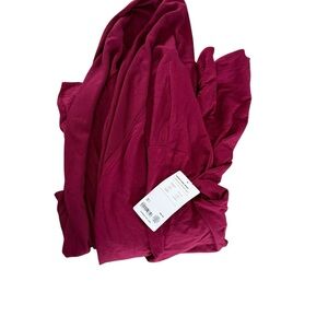 Athleta Deep Magenta Open-Front Cardigan